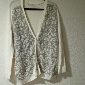 Hinge White and Gray Women's Cardigan